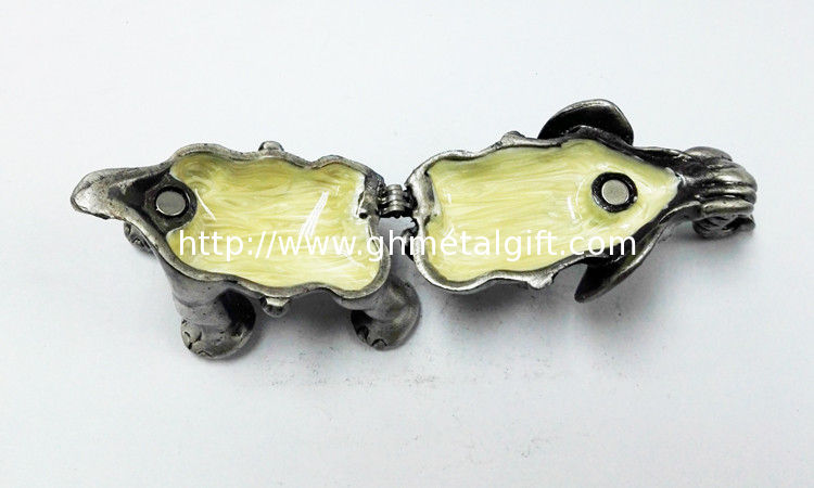 Elephant Metal Crystal Rhinestone Jewelry Box Elephant Trinket Boxes