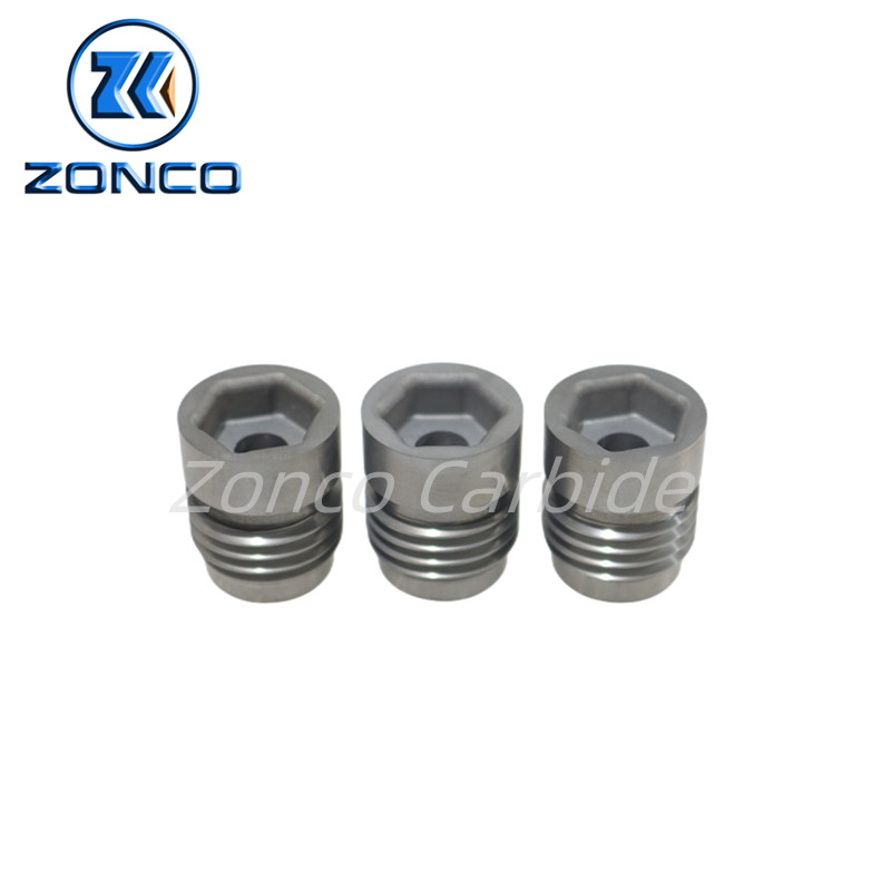Customized Tungsten Cemented Carbide Thread Nozzles For Oil Gas Drilling