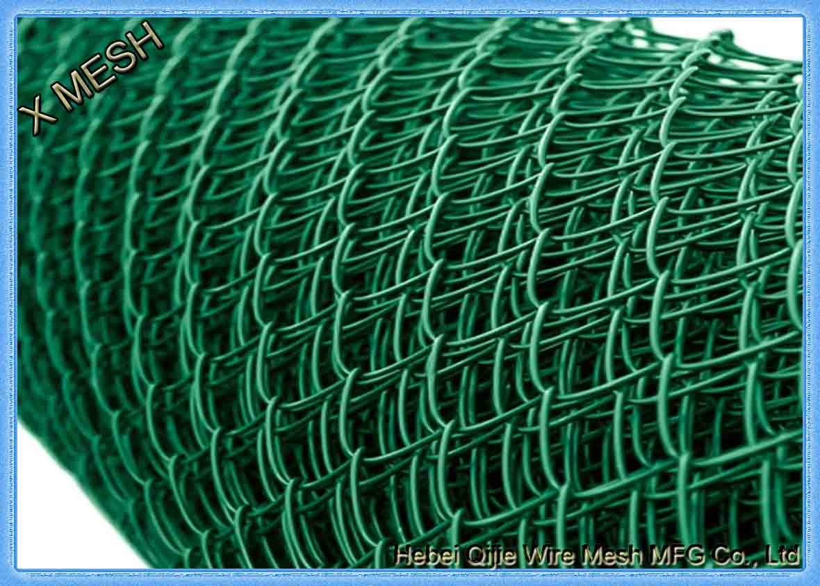Green PVC Coated Chain Link Fence-CLF002