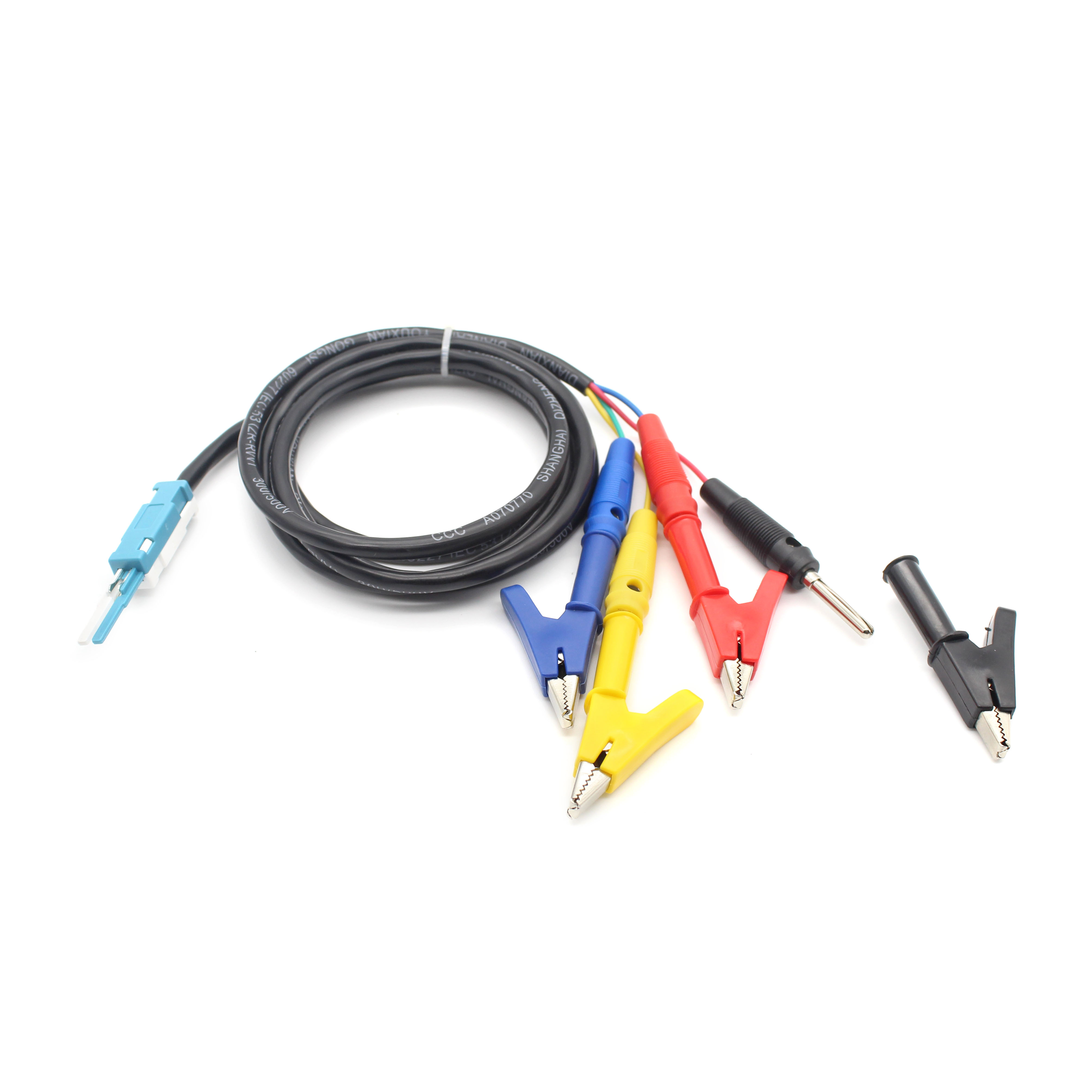 Electronic STG Block Type Lead Wire Test Cable 4-wire Serial Test Probe With Banana Plugs