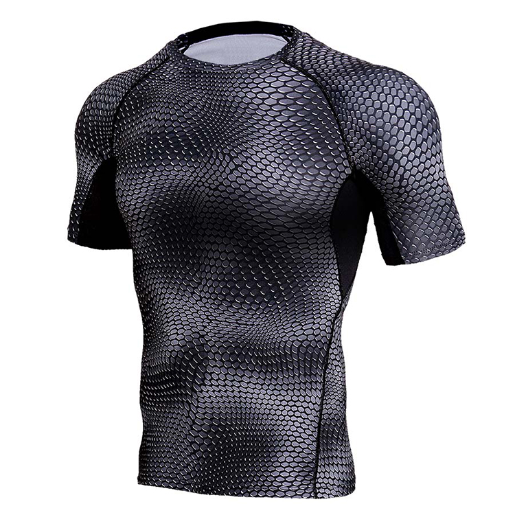 Men Custom Rash Guard Easy Cleaning Unique Design Logo Imprintable