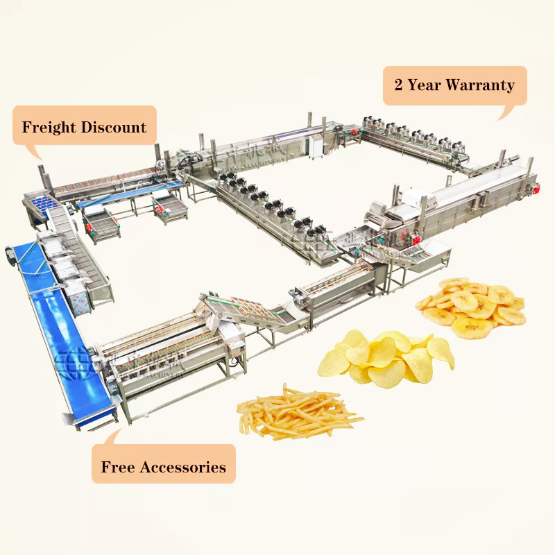 High Productivity Potato Chips Making Machine Small Scale for Food Industry