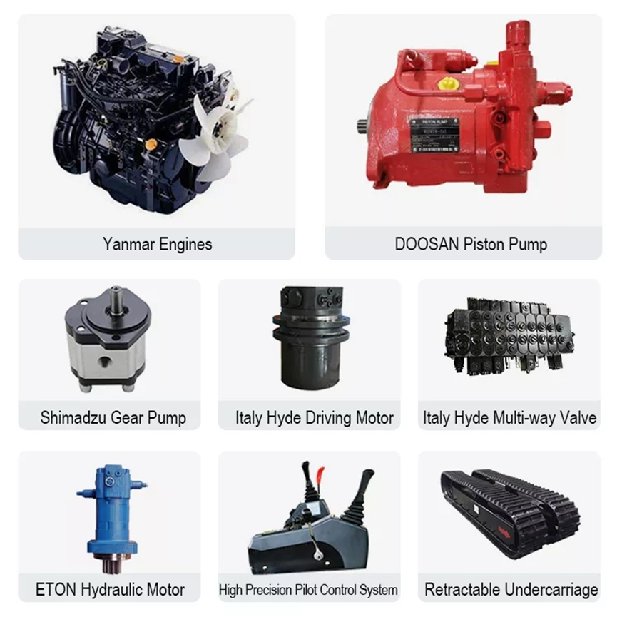 Custom 120 Ton Excavator Long Reach Boom Extended Arm 3 Meter for Demolition Dredging Projects