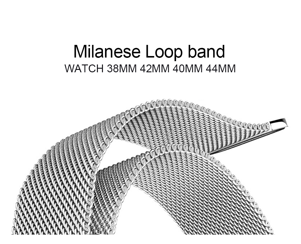 40mm 38mm Magnetic Watch Band Mesh Milanese Loop And For Apple Wristband Replacement Strap