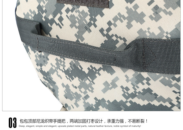 CAMO DOUBLE SHOULDER BUCKET BAG LARGE CAPACITY OUTDOOR CAMO BACKPACK SINGLE SHOULDER CROSSBODY TRAVEL BACKPACK HANDBAG