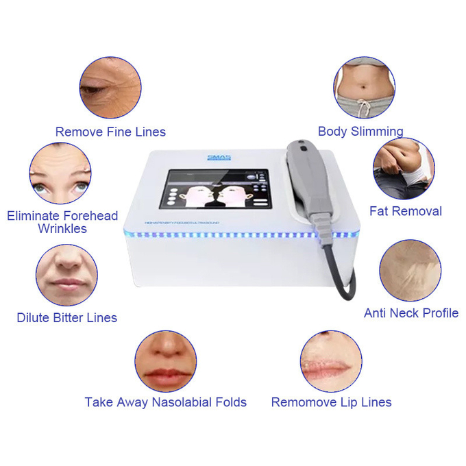 3 Cartridge Portable Hifu Device Anti Wrinkle Skin Lifting And Tightening