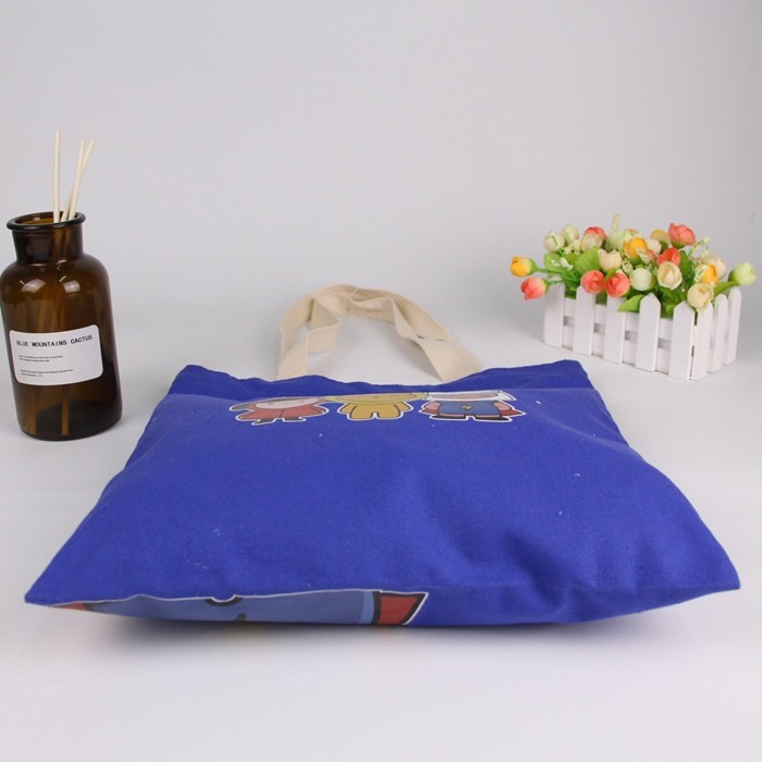 Big Size Heavy Blank Canvas Tote Bags / Washable Canvas Grocery Bags Heat Transfer Printing