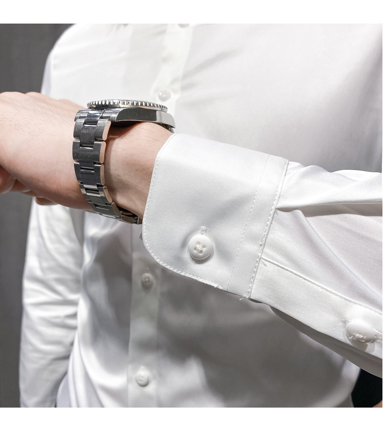 Knitted Long Sleeve Slim Fit Shirts For Men Popular Choice for Adults