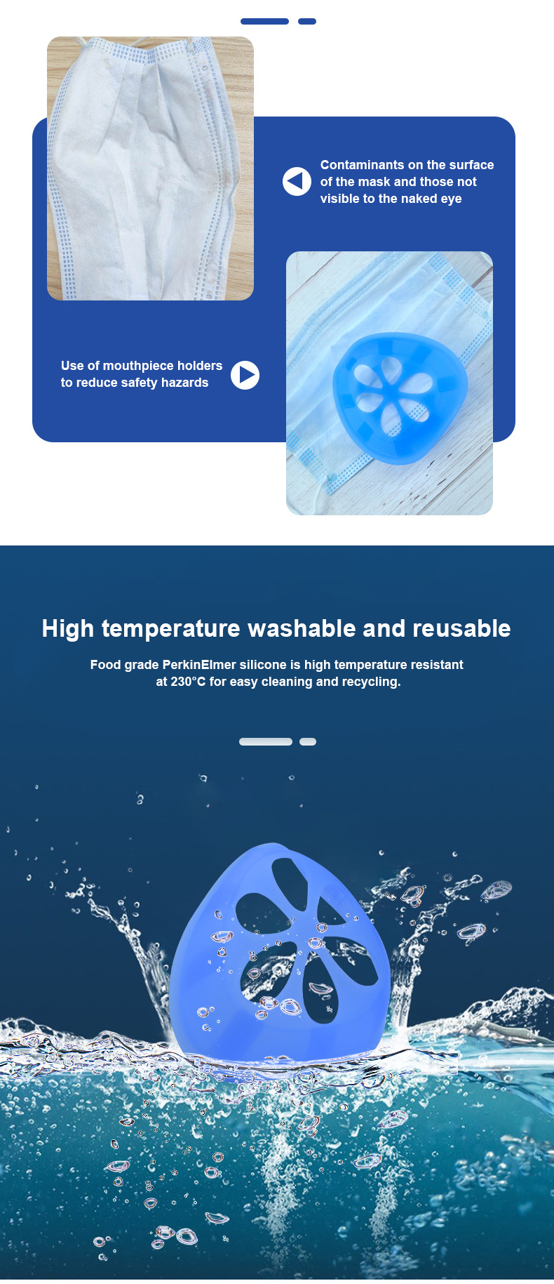 Food Grade Silicone Houseware 3D Mask Bracket Support