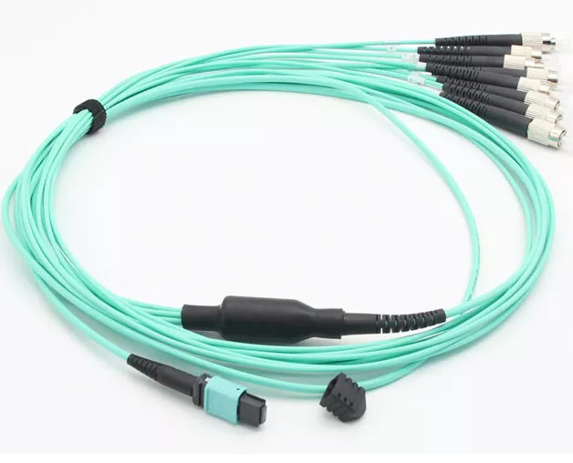 Elite 10M 12 24 Core 3.0MM SM MM Breakout Fan Out Cable With CCA CPR Rated