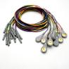 Buy cheap TPU Material PVC TENS ECG EKG Cables shielded Leadwires Customized Cable Snap from wholesalers