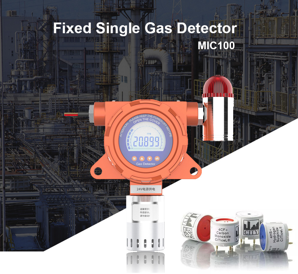 Zetron MIC100 Online Gas Monitoring System Industrial Carbon Monoxide Fixed CO Gas Monitor