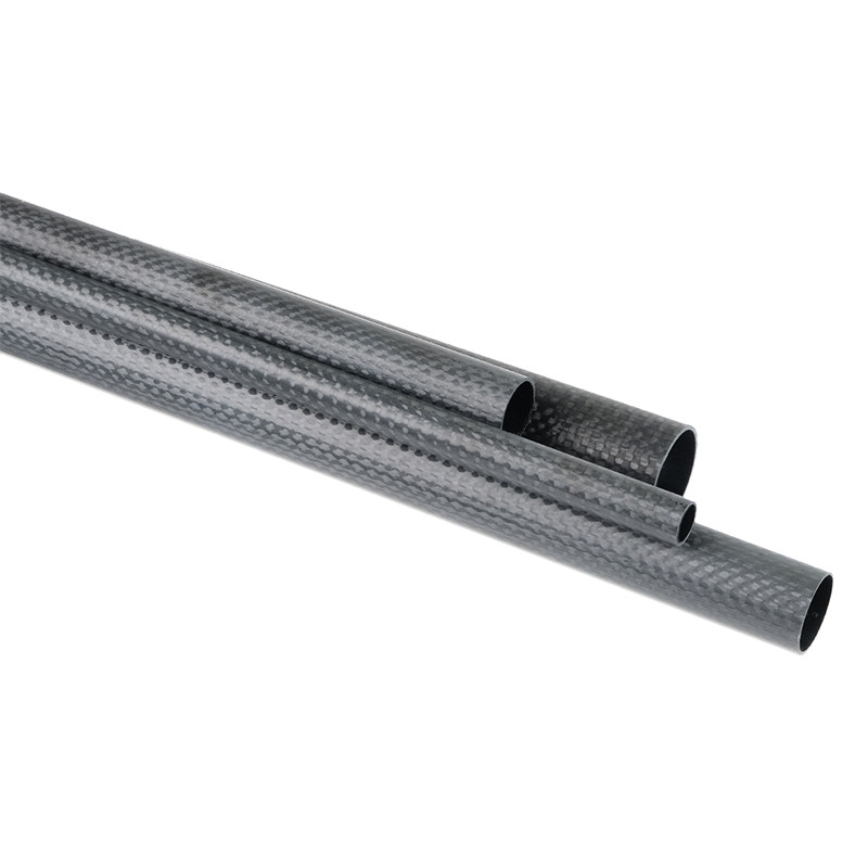 CFRP Reinforced Polymer 3K Plain Carbon Fiber Tubing 500mm Length