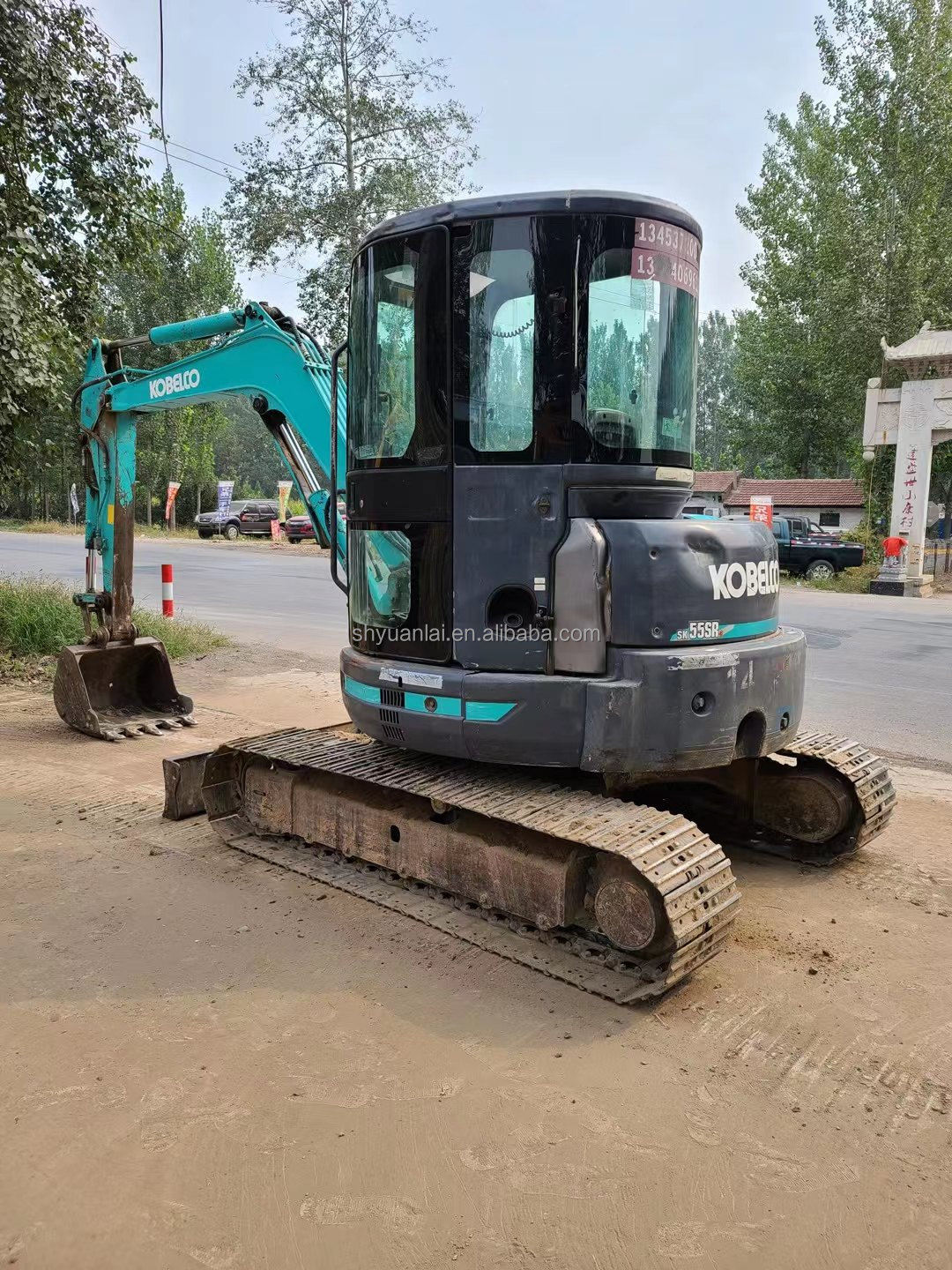 Second Hand Shensteel SK55SR Excavator Speed King 243KW Power 0.21m3 Bucket Capacity