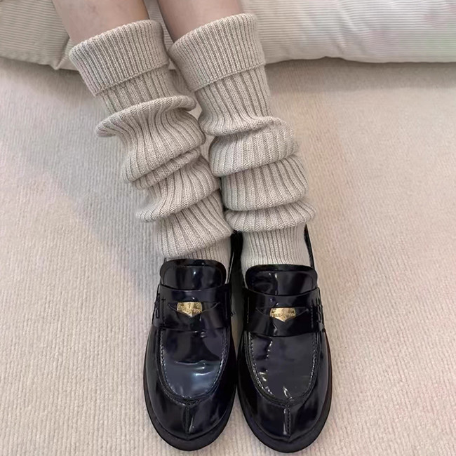 Women Luxury Cashmere Leg Warmers Soft And Thermal Winter Knitted Leg Warmer