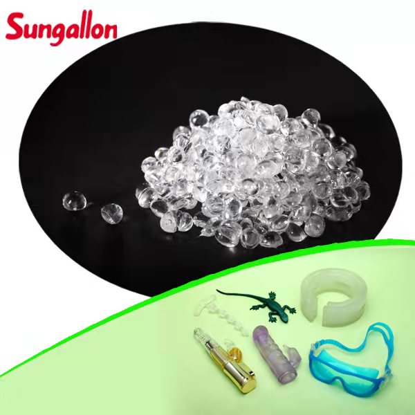 Sungallon GP100-3001 TPR Plastic Material 30A for Transparence Application