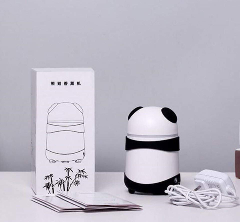 Panda - Shaped Double Mist Output Plastic Aroma Diffuser For Car