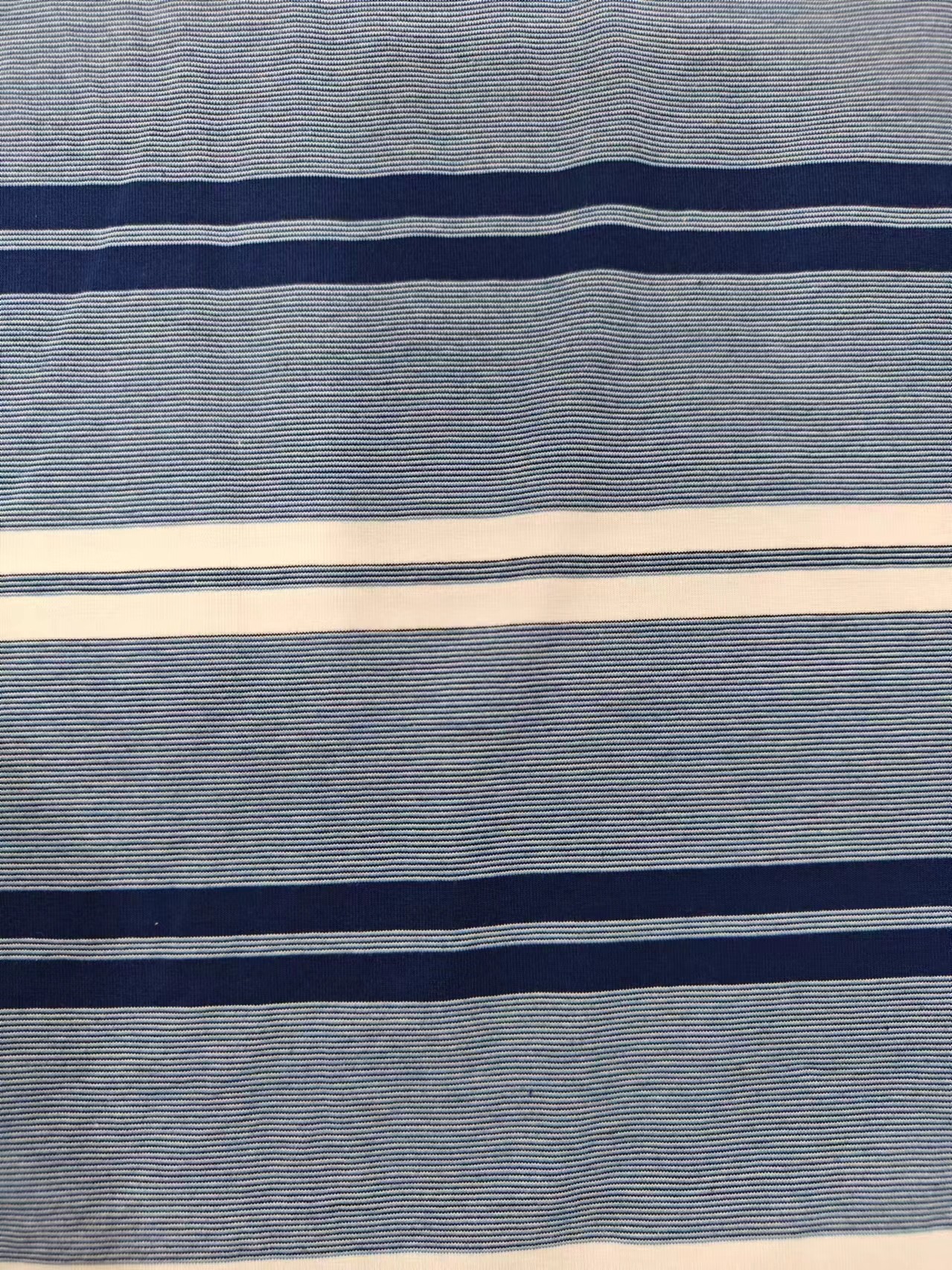 Environmental Friendly Smooth Striped Knit Fabric For Tracksuit