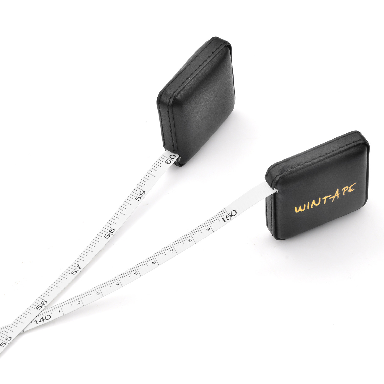 Wintape 150cm 60" Factory Wholesale Body Measuring Tape Custom Color Logo Mini Portable PU Leather Material Tape Measure