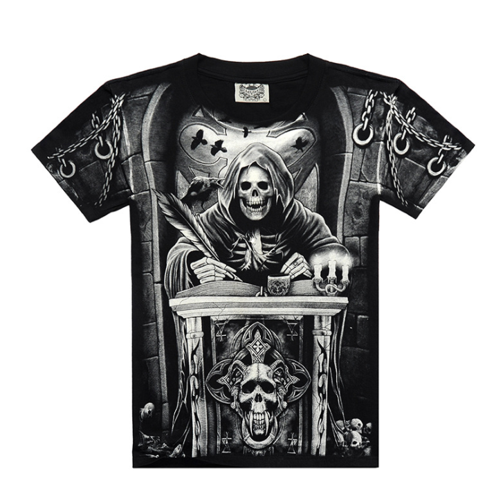 Round Neck 3d Sublimation Printing T Shirts Machine Wash Breathable