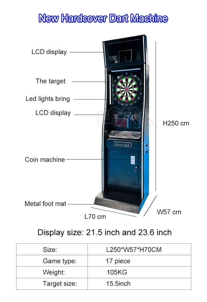 New Hardcover Dart Machine Coin Operated Darts Machine Dart Flight Machine