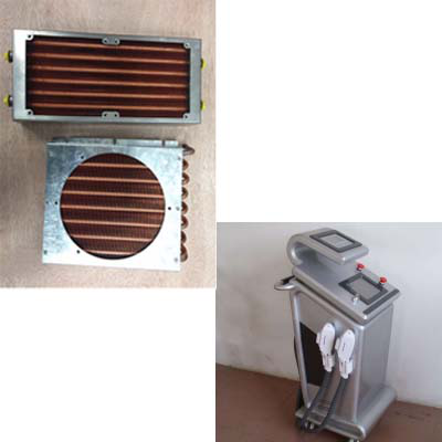 Tube Fin Heat Exchanger For Heat Pump Seamless Plain Copper Tube