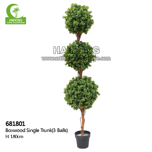 artificial boxwood single