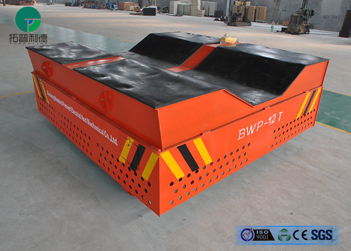 Customized Heavy Duty Steel Factory Battery Propelled Automatic Transfer Cart For Coils Handling