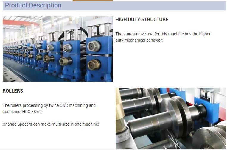 Light Gauge Steel Stud Top Quality Track Framing Machine