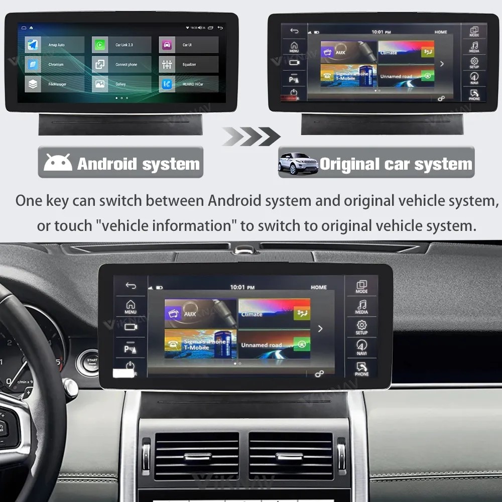 12.3inch Screen For 2015-2019Land Rover Discovery Sport Multimedia Player GPS Navigation Wireless Carplay 4G wifi