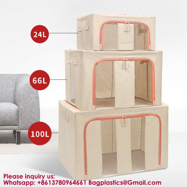 Portable Winter Large Capacity Clothes Storage Bag For Clothes Organizer Underbed Clothes Organizer Oem New Design Household Wardrobe Storage Closet