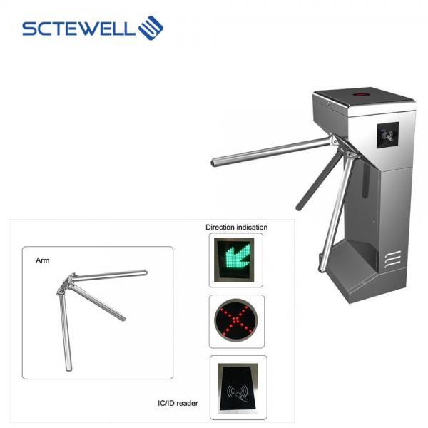 Akt301 Tripod Turnstile Gate Arm Turning Unidirectional Or Bidirectional 100w