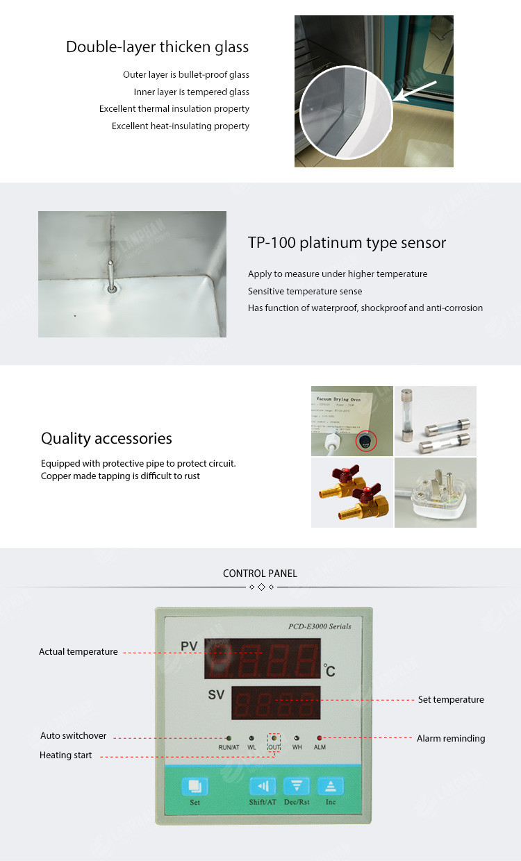 Vacuum Drying Oven Anti Corrosion Explosion 91L