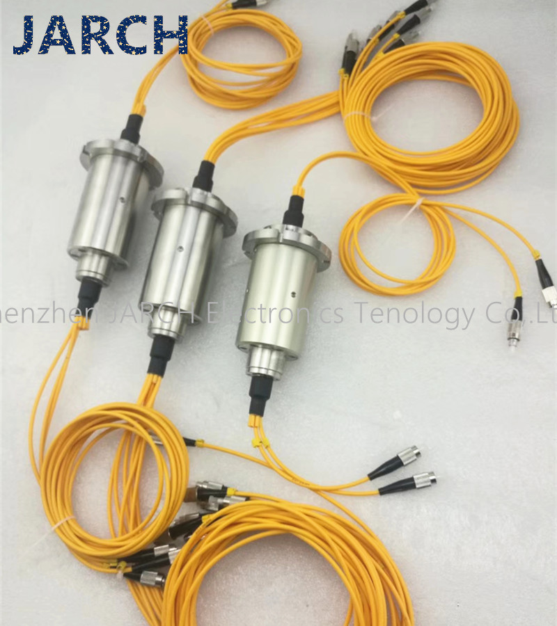 IP68 Miniature Electrical Rotary Joint Mult - Channel 23dBm Optical Power Handling