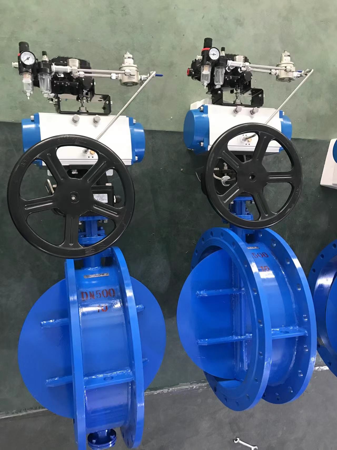Pneumatic Butterfly Dampers Round High Temperature Industrial Butterfly Dampers