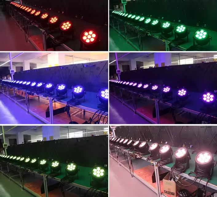 DMX Control Dyeing Par Light Sound Activated LED Matrix Light For DJ Bar Party
