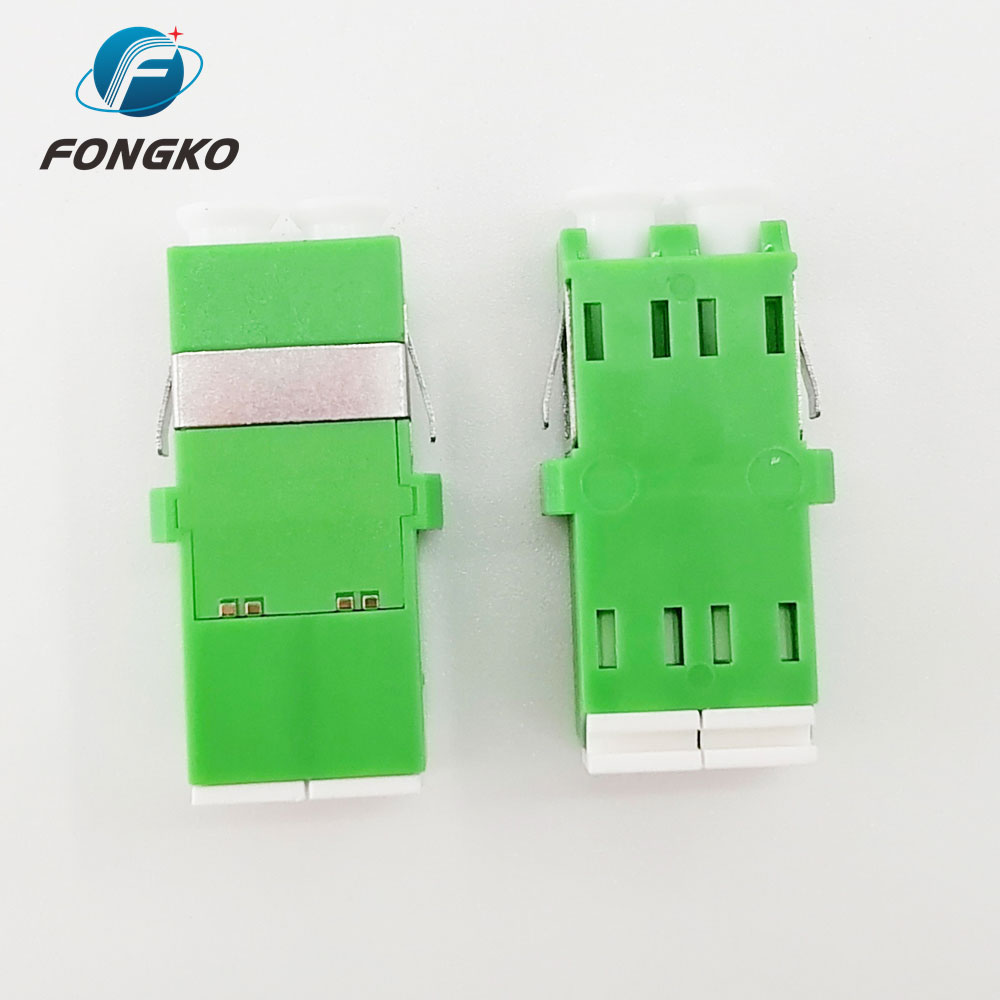 SM Duplex LC APC Fiber Optic Adapter Without Flange