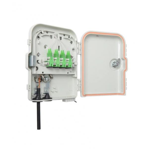 White IP65 FTTX Accessories 6 Ports Ftth Fiber Terminal Box