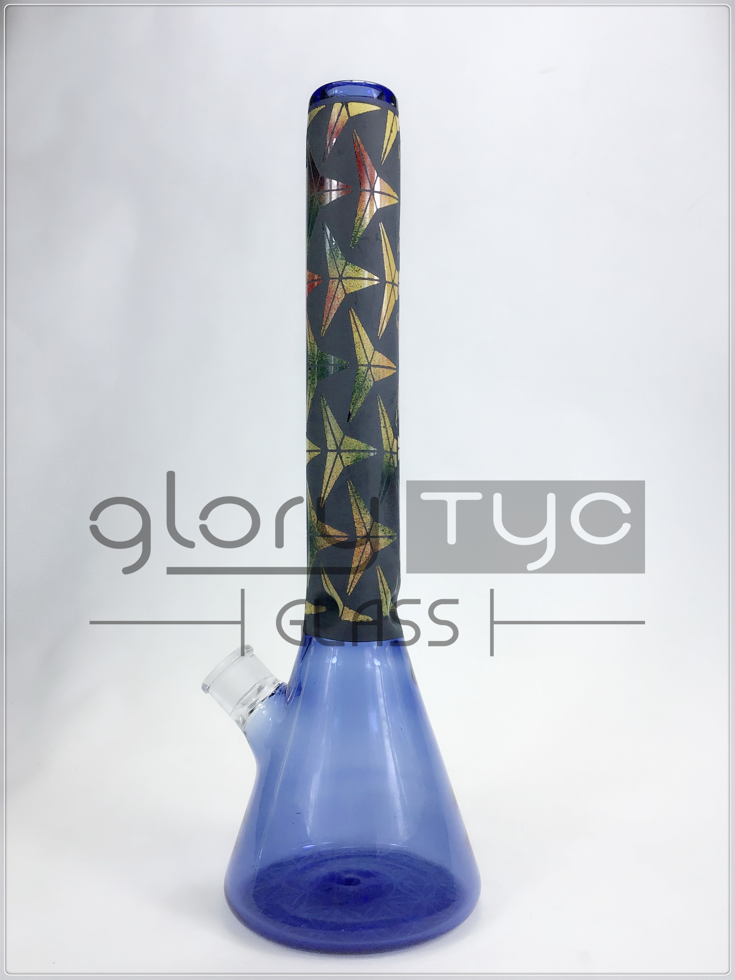 Odm 8 Inch Clear Glass Hookah Water Pipe Bong With 14mm Bowl
