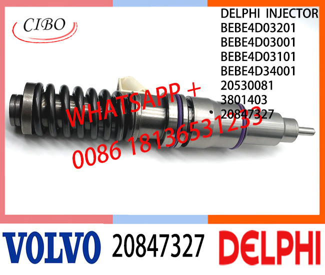 Common Rail Fuel Diesel Injector 20847327 BEBE4D03201 BEBE4D03001 BEBE4D03101 BEBE4D34001 E3.18 for VOL CONSTRUCTION
