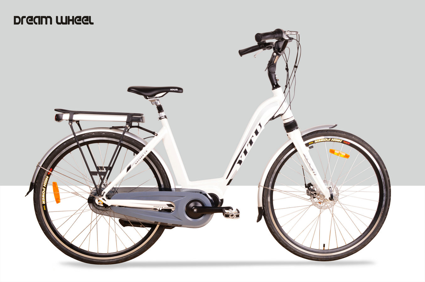 26 Inch Girls Urban E Bikes 250W 48V Aluminum Frame Shimano Derailleur