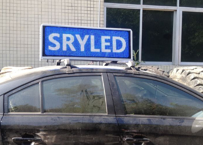 Outdoor Advertising Taxi LED Panel Taxi Top LED Display Advertising Light Box With 4g / Wifi Control