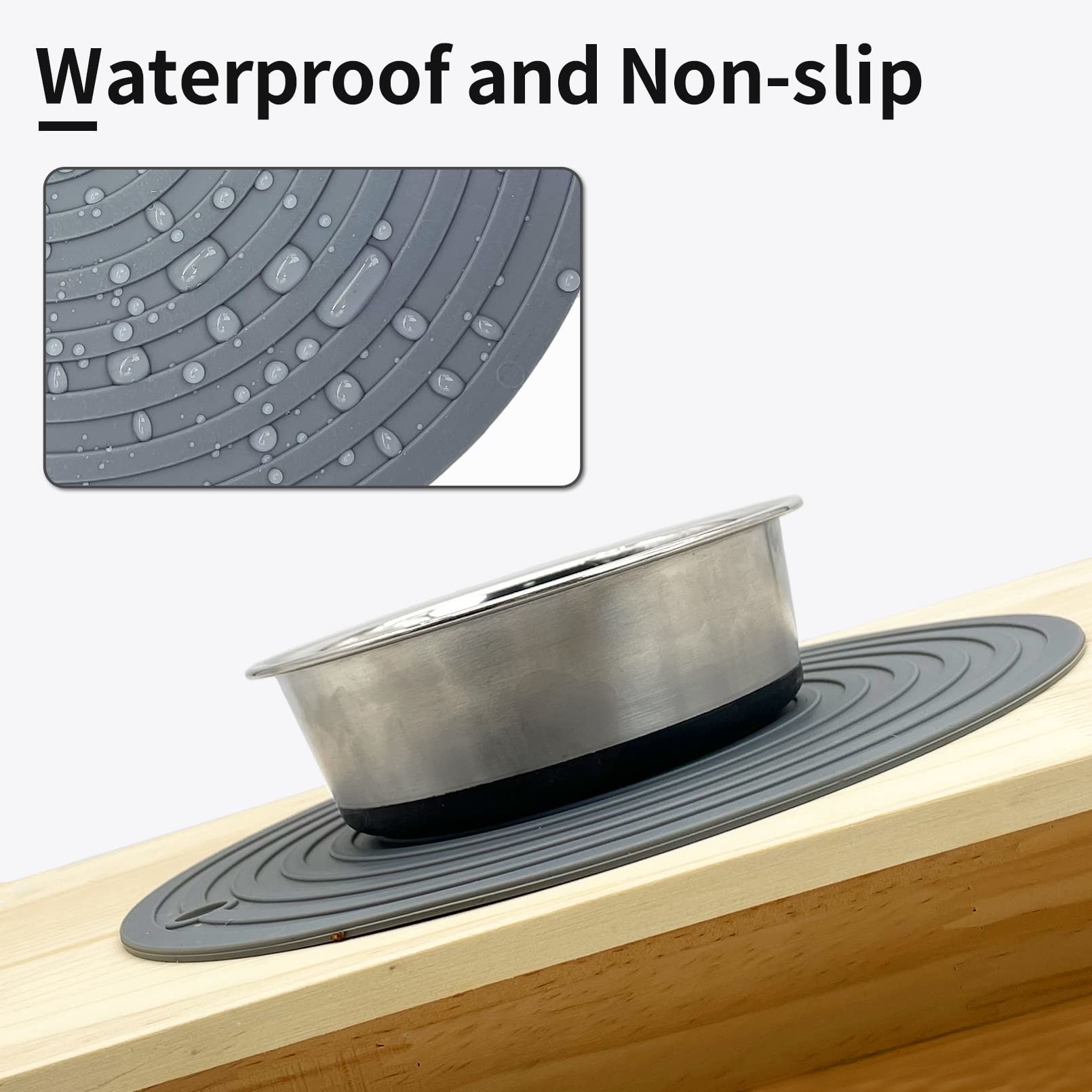 Silicone Pet Feeding Mat For Dogs And Cats Placemat Non-Slip Waterproof Dog Bowl Mats For Food Water Travel Essentials