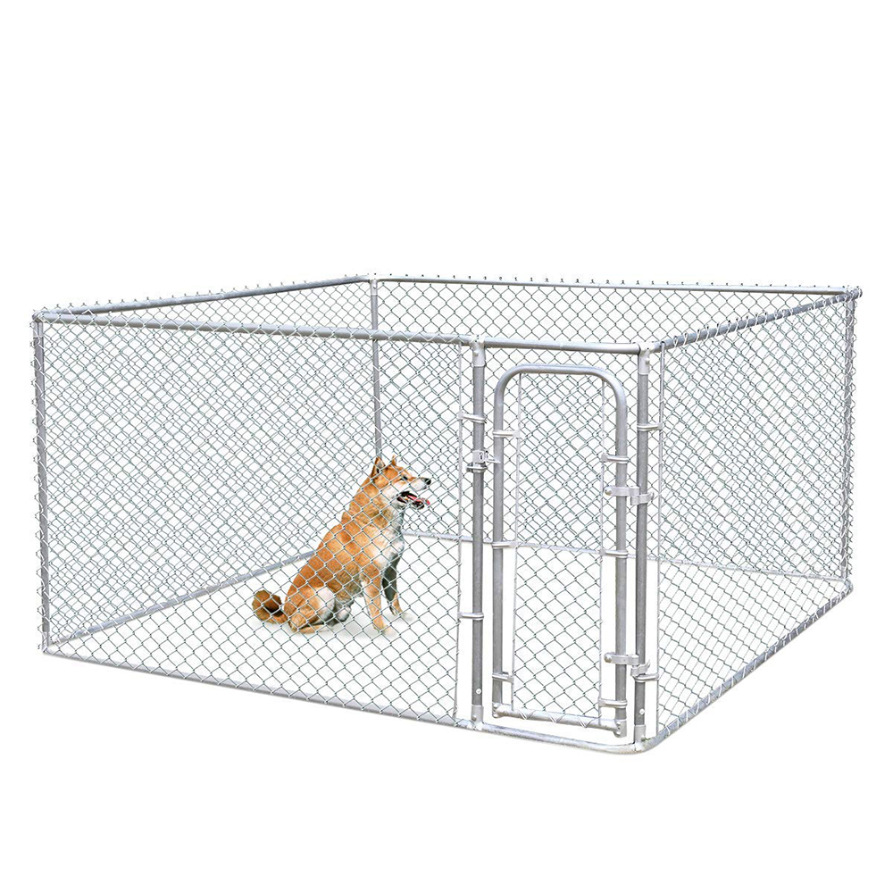 Wholesale large outdoor welded chain link fence dog cage kennel/large outdoor dog fence