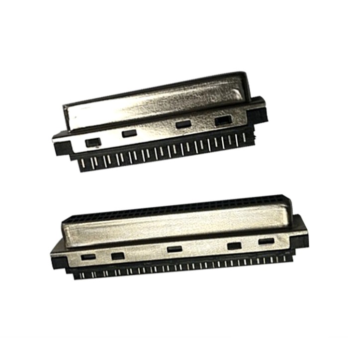 SCSI 50P Female Solder Type Connector For Cable