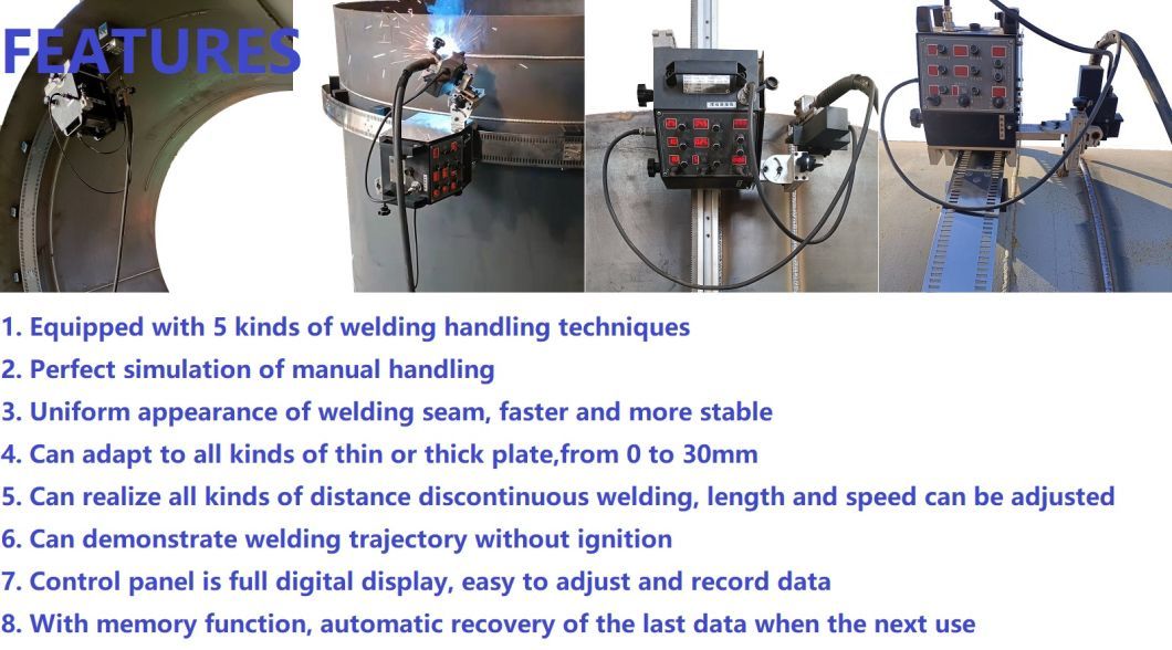 Welding Carriage Welding Equipment Machine with Flexible Rail Tracktor