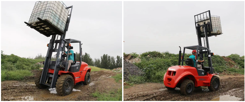 5000Lbs Diesel Engine Forklift With 4th Joystick Control For Heavy Duty Outdoor Material Handling