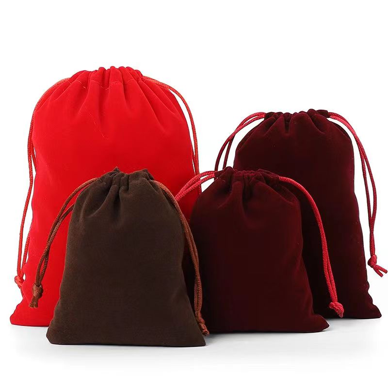 Customizable Jewelry Packaging Pouches Velvet Jewelry Bag 10*8cm