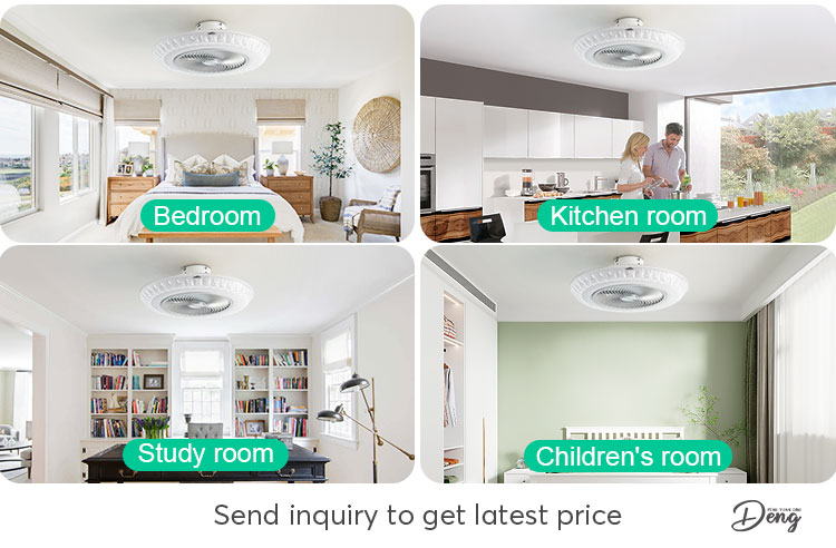 Large Air Flow Bedroom Flush Mounted Ceiling Fan with Remote and Natural Wind DC Motor