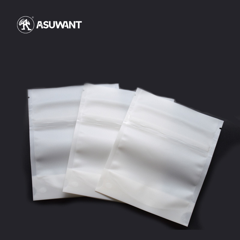 PLA Biodegradable Clear Edible Packaging Bag Plastic Zipper Bag For Cookie Weed